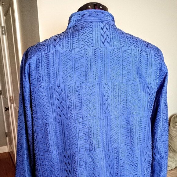 Chico's Reversible Silk Embroidered Jacket - Picture 3 of 9